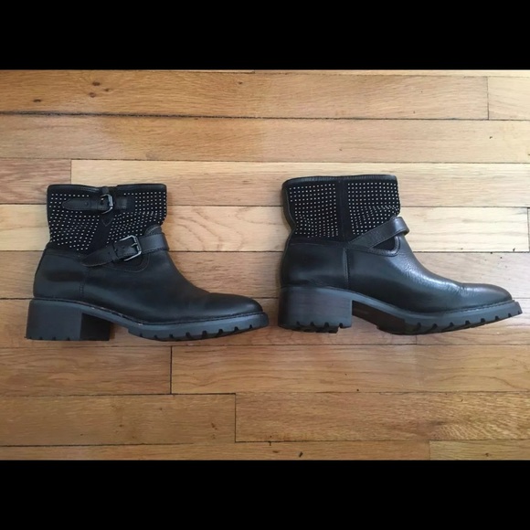 Coach Gates Women’s US Moto Studded Black Boots - Picture 3 of 8